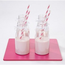 Mini Plastic Milk Bottles x4